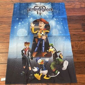 Kingdom Hearts 3 III Disney Square Enix Toy Story Woody Promo Flag Banner 40x27"